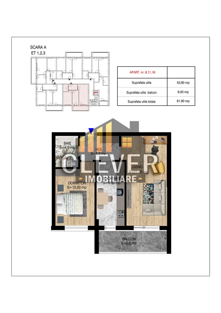 Theodor Pallady-Titan-2 Camere-Decomandat -Comision 0 - Schiță 6