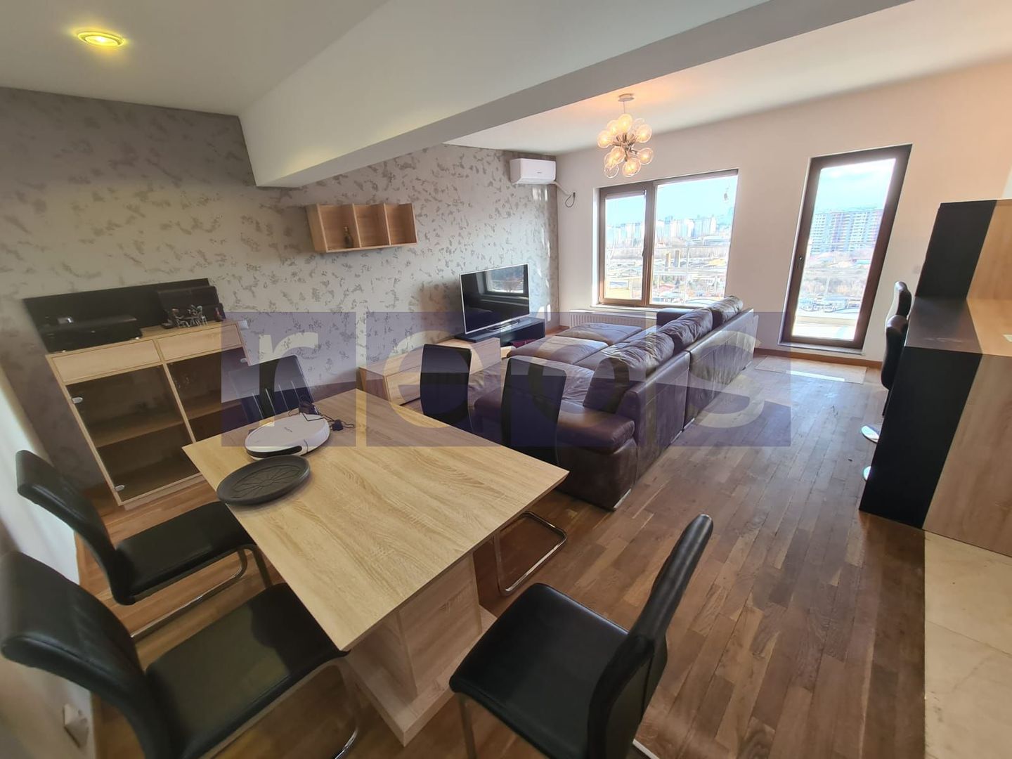 Apartament unicat 2 Camere ETAJ 15 | 75 mpu + Balc | Bucurestii Noi  | Mobilat - Poză 1