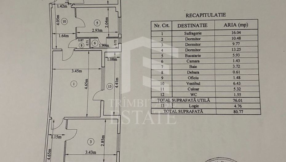 Apartament de 4 camere Militari / Apusului | Etaj 3/4 | Bloc reabilita - Schiță 22