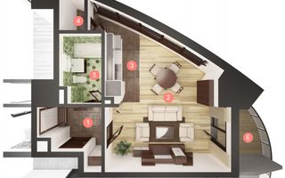 Apartament cu o camera, West City Tower - Poză 3