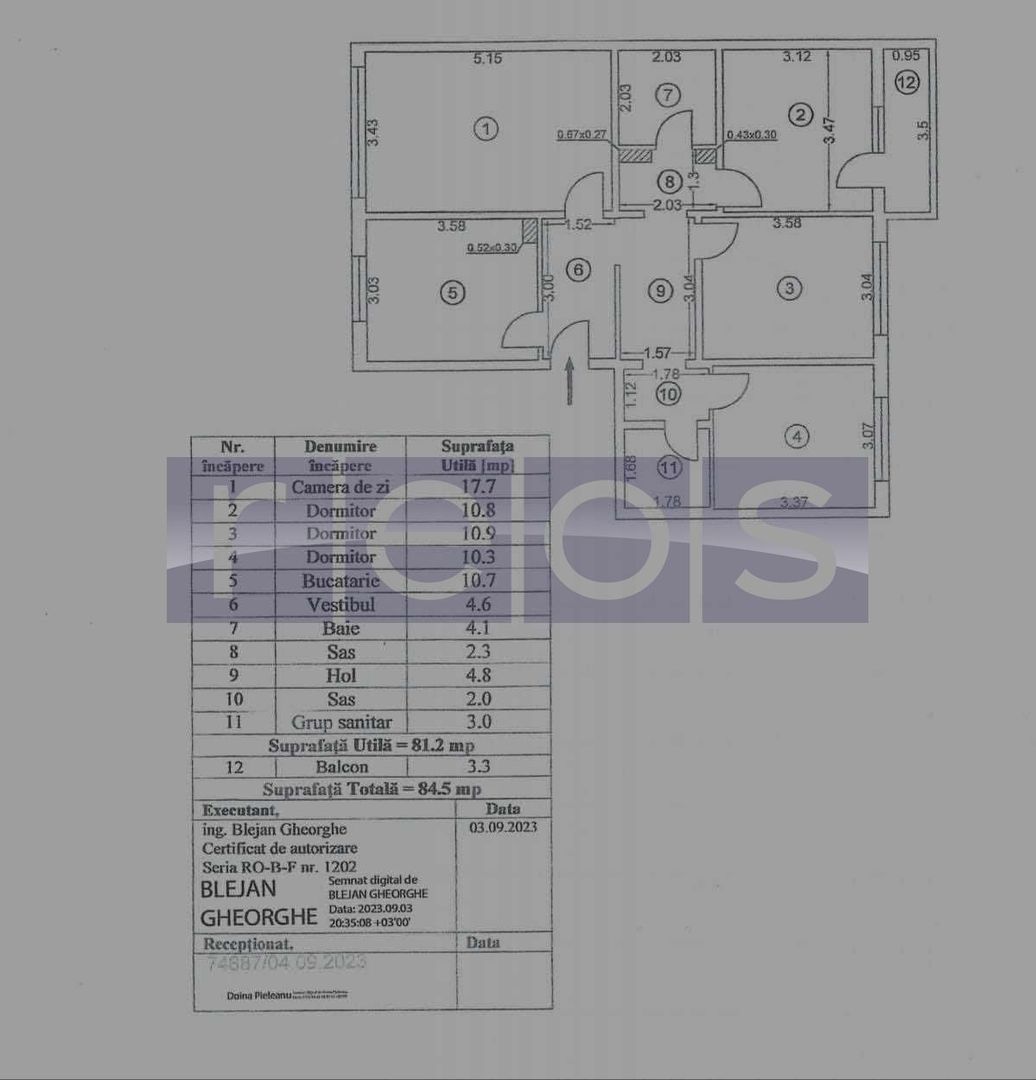 Apartament 4 camere zona Brancoveanu Str. Gradistea - Poză 8