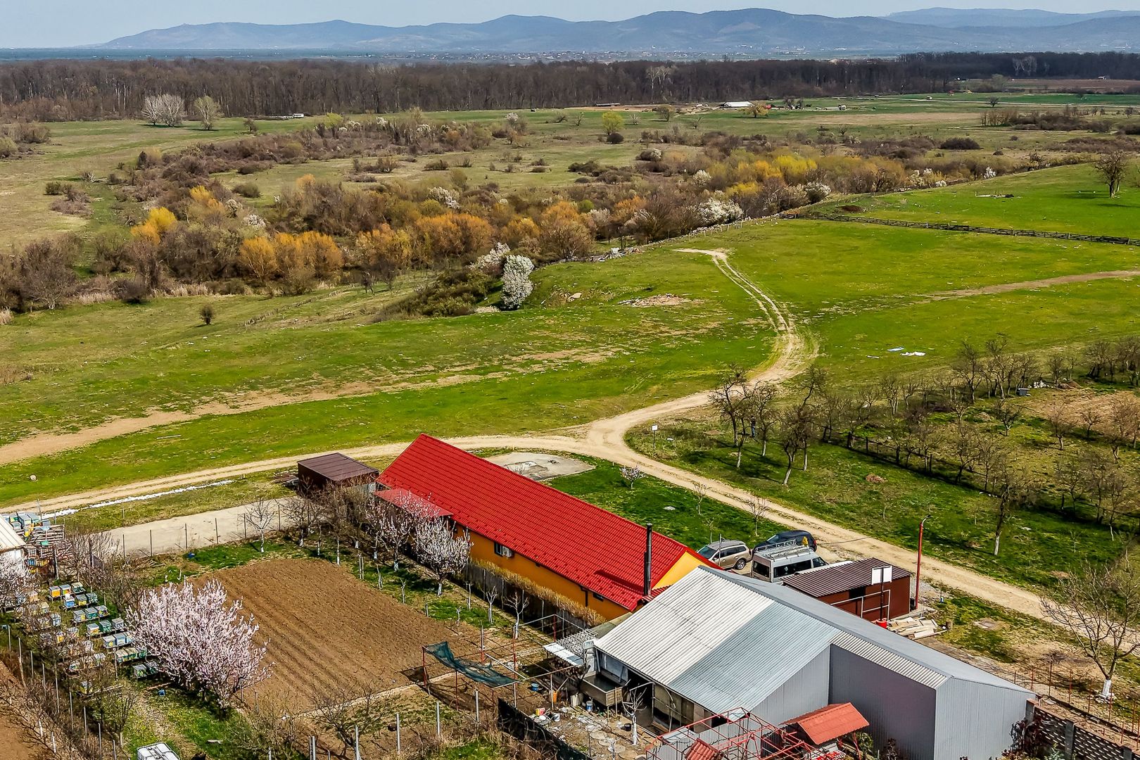 Casă modernă (2021) – Priveliște panoramică spre Lunca Mureșului - Poză 1
