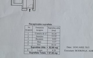 Apartament 2 camere Lujerului – decomandat, bloc 2016 - Schiță 11