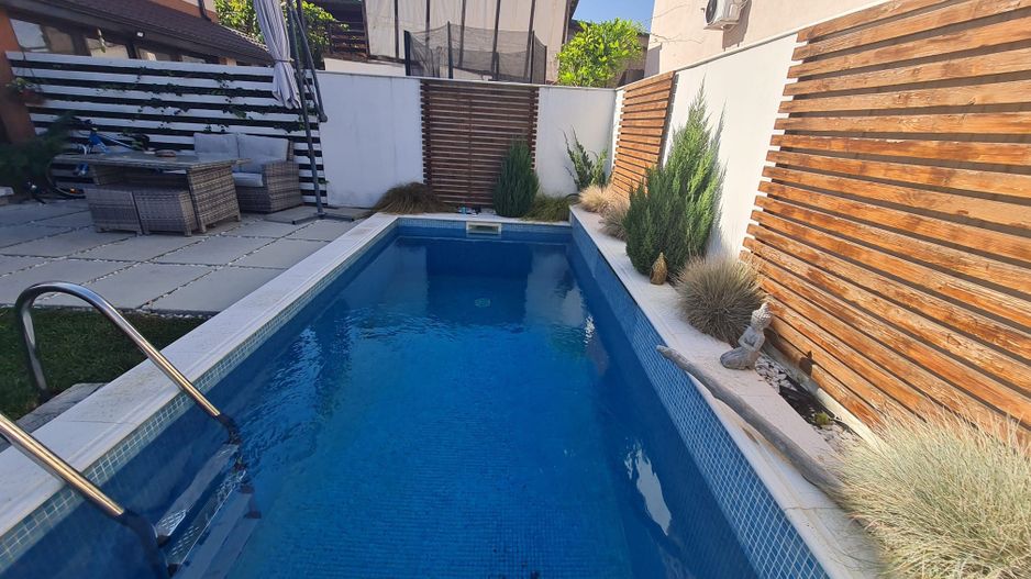Duplex minimalist cu piscina - Poză 14
