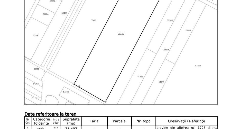 Teren intravilan 31497 mp - Chitila zona industriala de hale - Poză 2