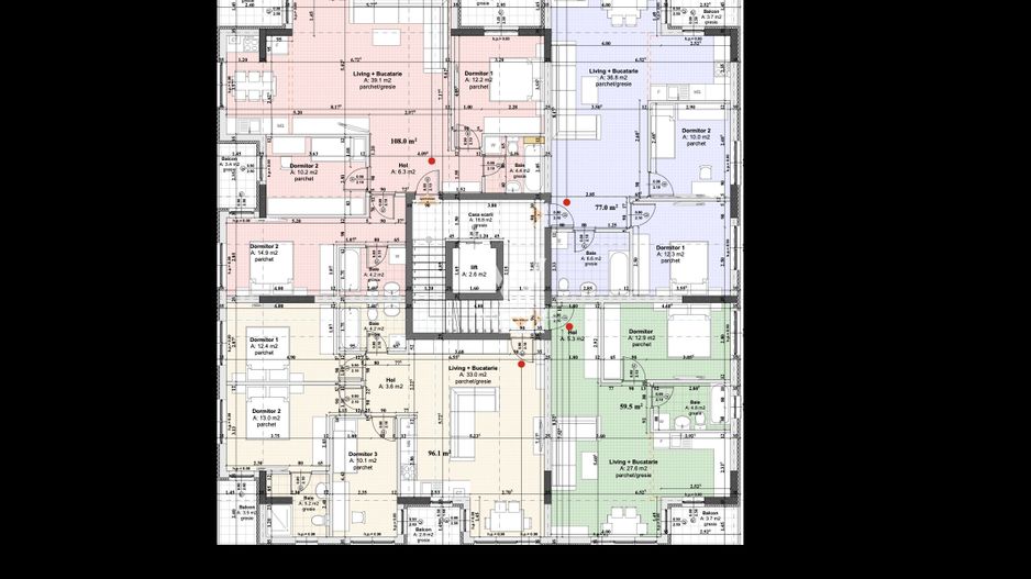 Apartament 4 camere, zona Kaufland -Mall - Schiță 8