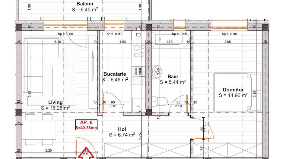 Bloc finalizat. Etaj 1. Loc de parcare. - Poză 5
