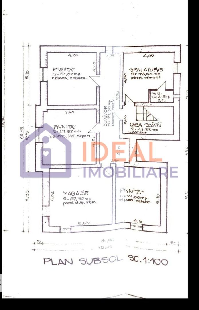 Casă boierească cu teren 900 mp – Calea Poplăcii, Sibiu - Schiță 31