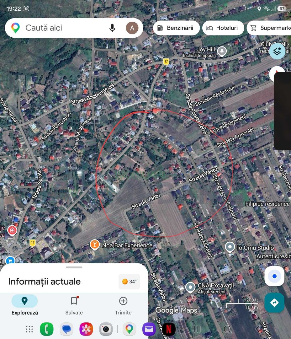 Teren de vânzare în Aroneanu, Iași, pe strada Vântului - Poză 1