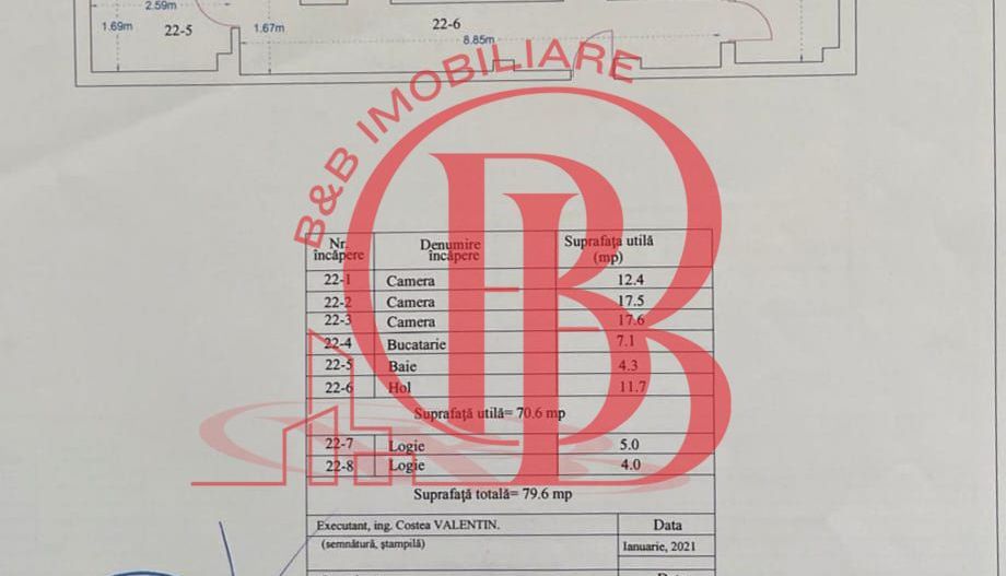 Apartament 3 camere Theodor Pallady  Parcare Inclusa - Schiță 16