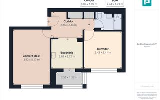 Apartament 2 camere Zona 300 - Poză 2