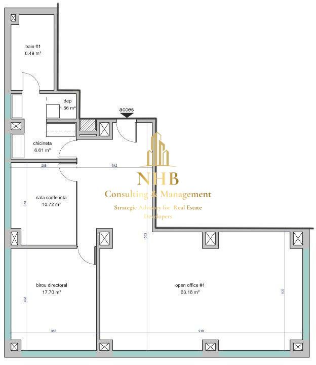 Spatiu de Birouri- 100 mp- NICOLAE CARAMFIL - Poză 6