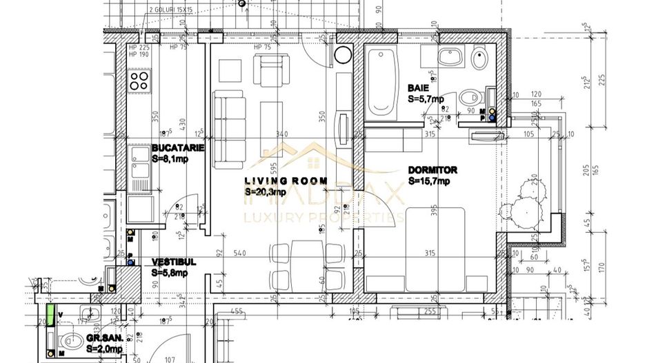 Apartament 2 camere ***Zona Iancu Nicolae*** - Schiță 21