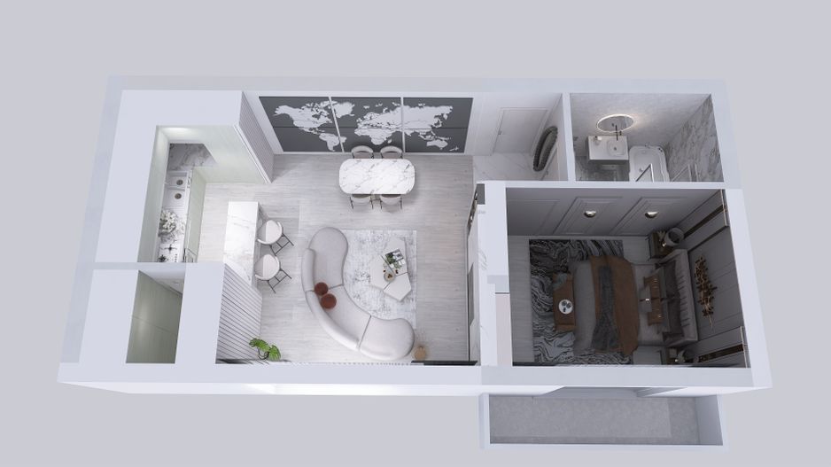 Apartament de vanzare 2 camere | Bragadiru Cartierul Latin Ghencea - Poză 3