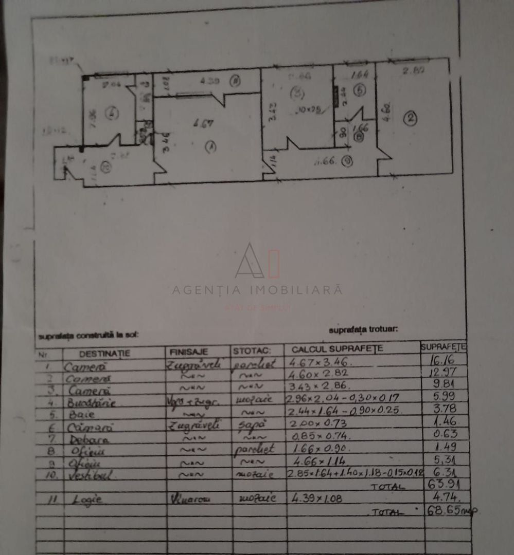 3 camere Apusului | Bloc reabilitat - Poză 11