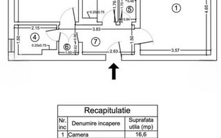 Aprtament 2 camere iesire directa spre Parcul Drumul Taberei - Schiță 5
