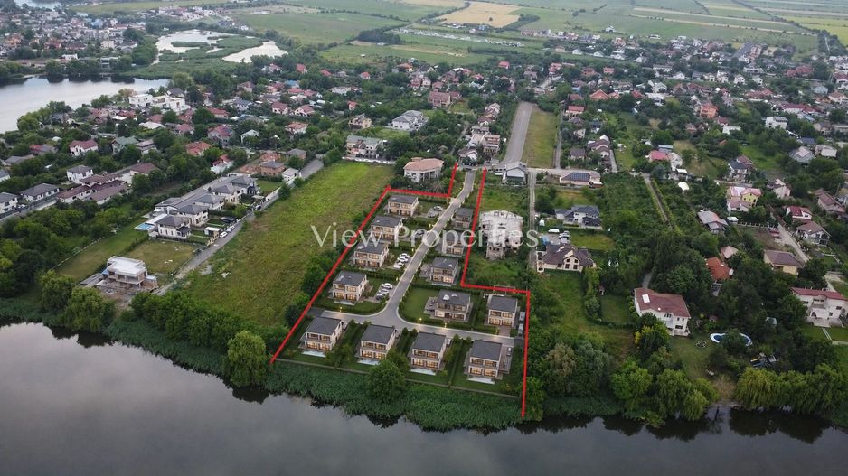 Corbeanca - Teren intravilan cu 88mp descidere la lac - Poză 1