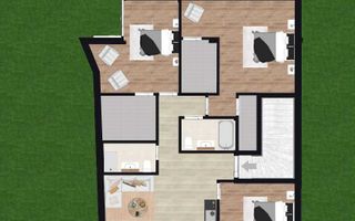 Dezvoltator, 4 camere, 106 mp utili, bloc boutique 7 apt Parc Circului - Poză 1