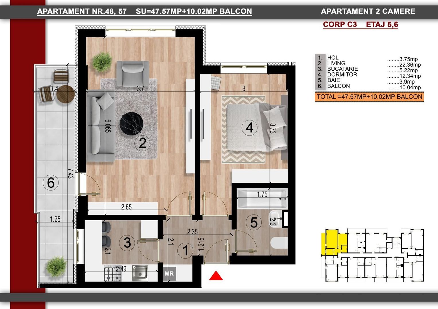 2cam.dec. la aprox. 15min metrou Leonida sau Berceni - Poză 3