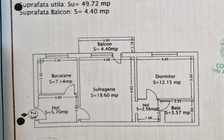 Apartament 2 camere 55mp parter Inel 2 - Poză 12