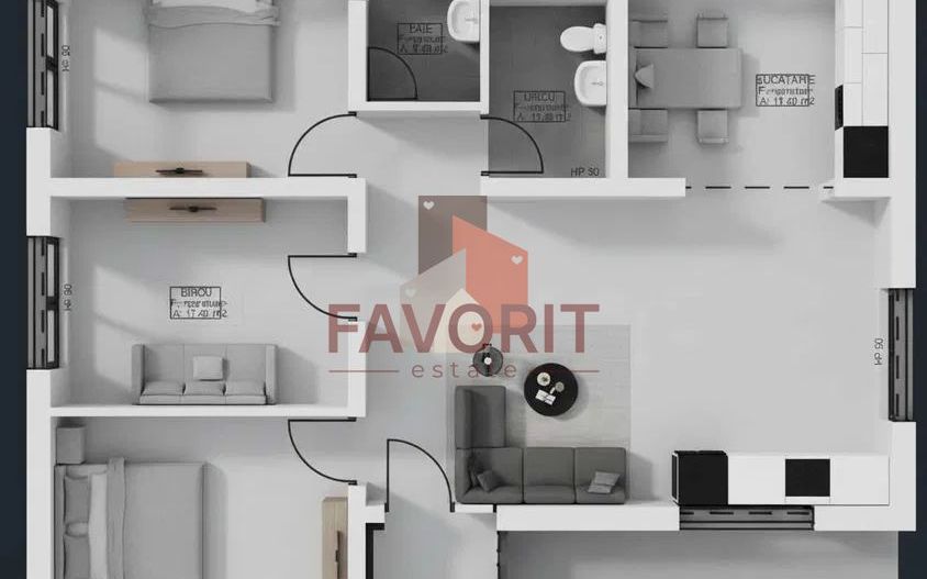 Casa Individuala | Mosnita Noua | 4 camere | Teren 635 mp | Disponibila Imediat - Schiță 6