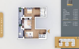 Apartament Superb 2 Camere Bucatarie inchisa de 16 mp - Poză 1