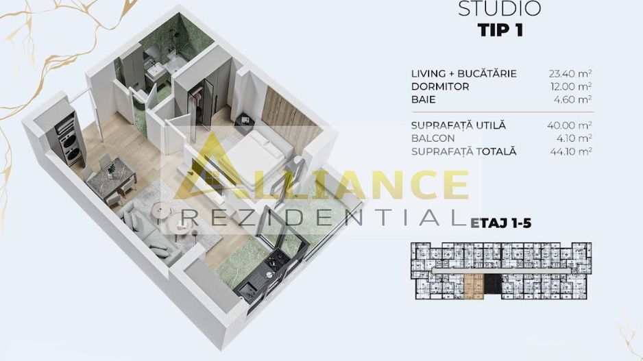 Apartament 2 camere Tip Studio - Biruintei || 15 minute Metrou Berceni - Poză 8