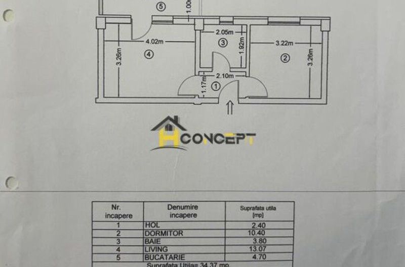 Ap modern 2 camere mobilat utilat Drumul Fermei - Poză 14