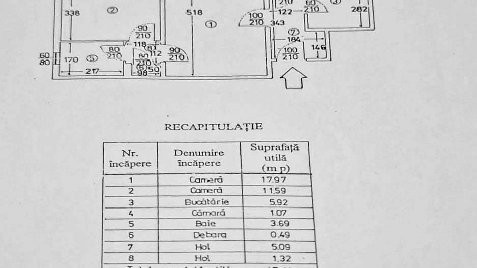 Apartament cu 2 camere, Domenii, etaj 5, reabilitat, metrou 1Mai - Poză 10