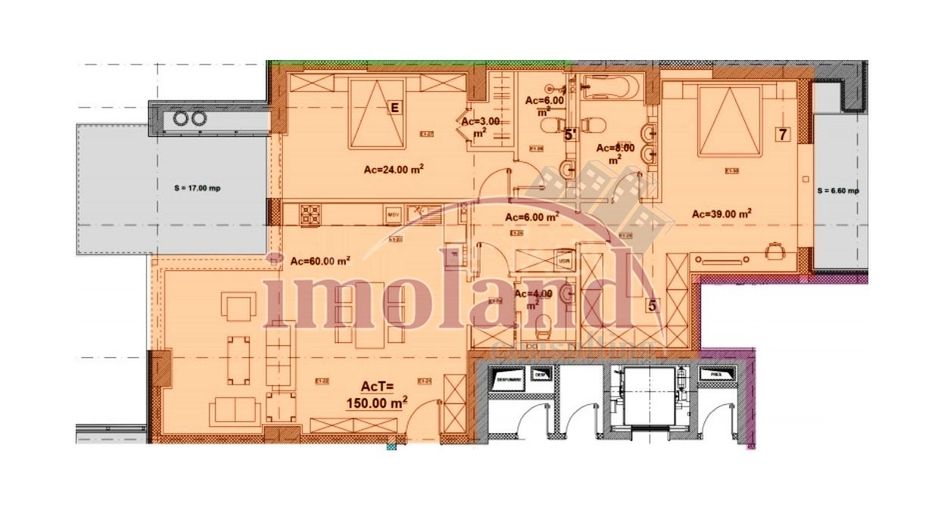 Vanzare - apartament - 3 camere - Lacul Floreasca - Schiță 10