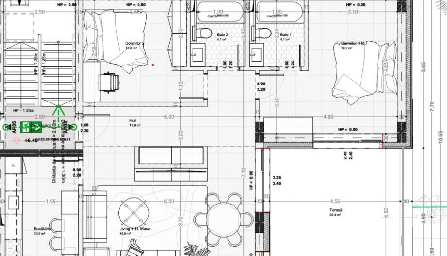 Apartament 3 camere Faleza Nord 107,3mp |terasa 20,4 mp|bloc boutique - Poză 2
