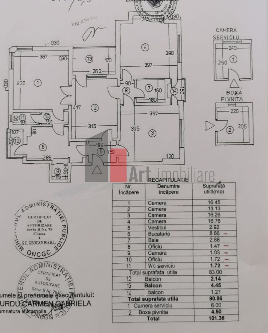Apartament 4 camere Mitropolie - Schiță 22