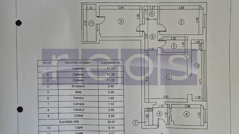 VANZARE 3 CAMERE SEMIDECOMANDAT -DRISTOR - Poză 8