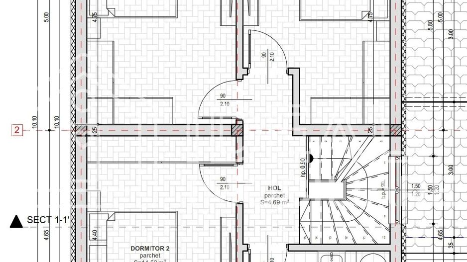 Casa Single cu 4 camere si carport, Zona Brana Selimbar - Schiță 9