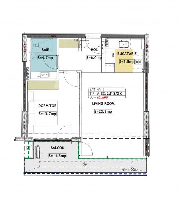 Apartament 2 camere Floreasca | Loc de parcare - Poză 10