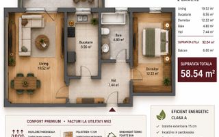 Apartament modern cu 2 camere | Loc de parcare inclus | Ștr. Safirului - Poză 4