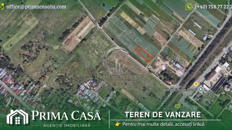 Teren intravilan ~ zona Dorobanti ~ S=1400mp ~ d=12,5m ~ Pret: 35.000€ - Poză 3