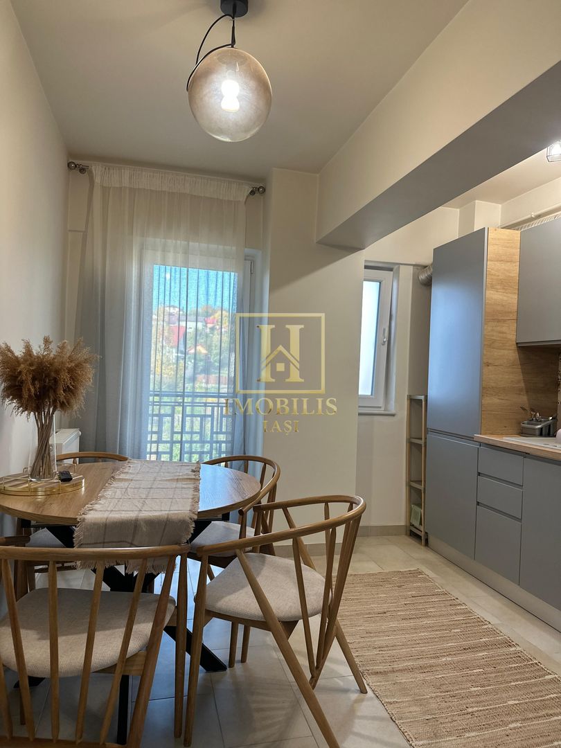 Apartament 2 camere dec NOU  mobilat + loc de parcare Bucium 450 euro - Poză 6