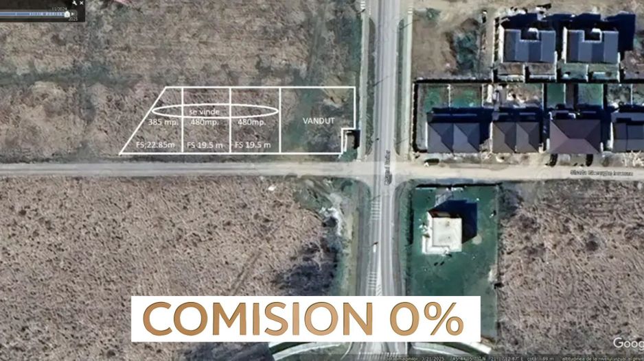 COMISION 0 | 3 Terenuri intravilane | 480 mp | FS 20 m |Zona Plopi - Poză 1