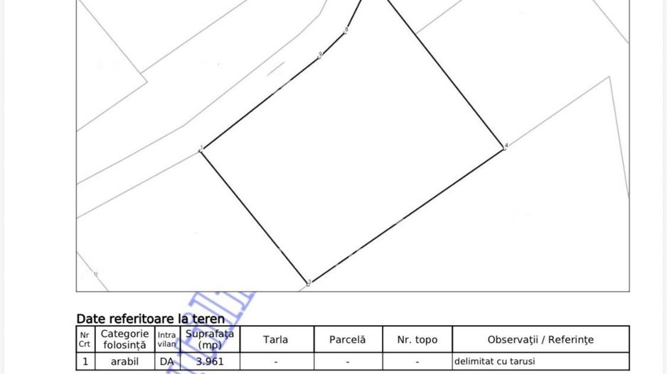 Teren intravilan 3961 MP | Paleu | Bihor - Poză 1