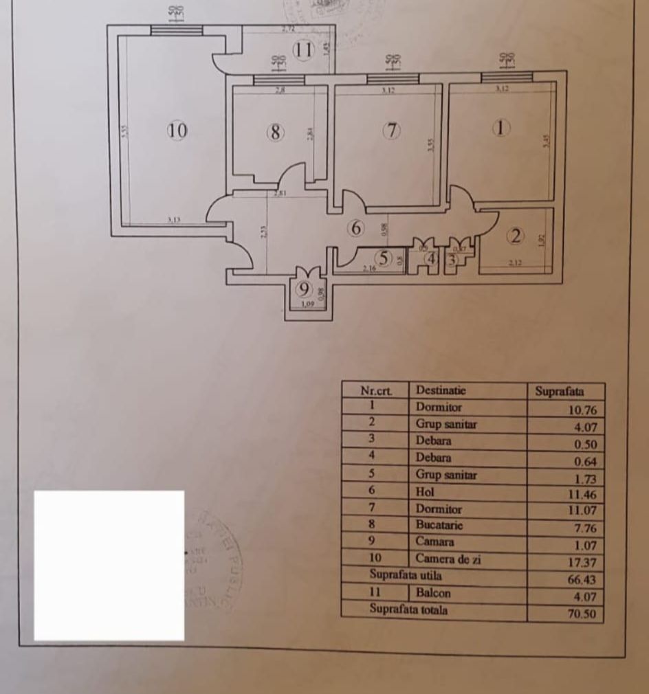 Vanzare apartament 3 camere Berceni , cu centrala proprie,renovat Comision 0% - Poză 11