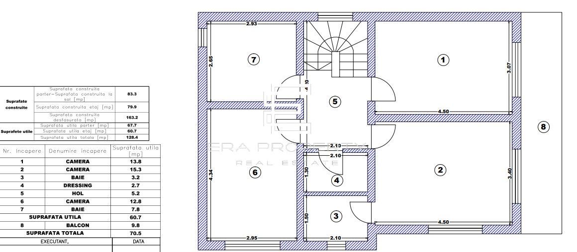 Casa individuala teren 450 mp, Poplaca - Schiță 9