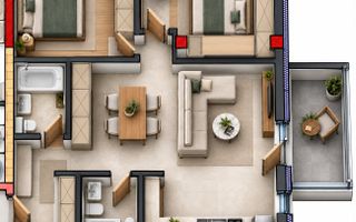 0% COMISION! Apartament 3 camere | bloc nou | 72 mp | Terra Gardens - Poză 1