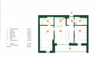 AP. 3 CAMERE THE IVY RESIDENCE,PARCARE, INCALZIRE PARDOSEALA, COMIS 0% - Schiță 8