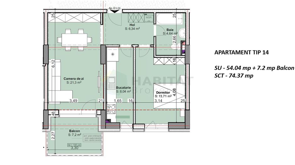 Apartament 2 camere  - Direct Dezvoltator - Poză 2