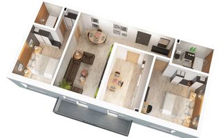 Apartament nou 68,7 mp Sibiu | Doamna Stanca | Comision 0 - Poză 1