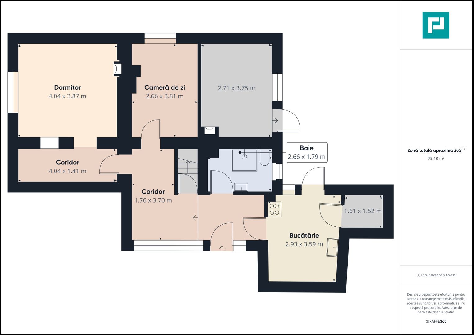 Casă cu 3 camere în Bujac - Poză 4