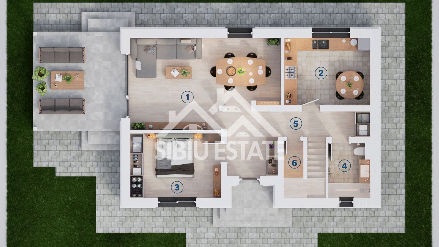 Casă individuală  lângă Sibiu | 5 camere | 136 mp utili | Teren 600mp - Schiță 14