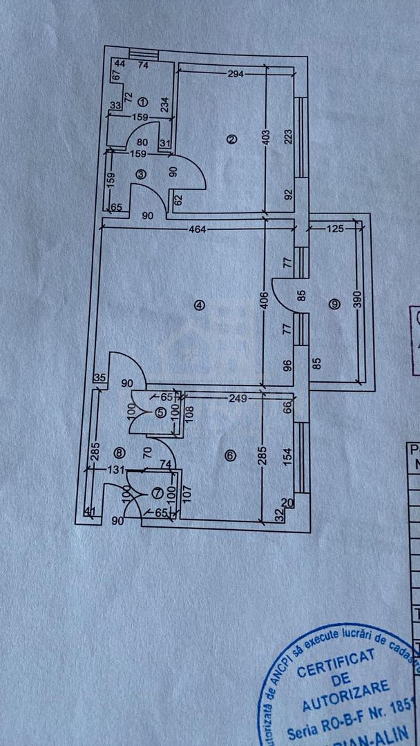Apartament 2 camere-Rovine-parter-centrala proprie-54mp - Poză 10