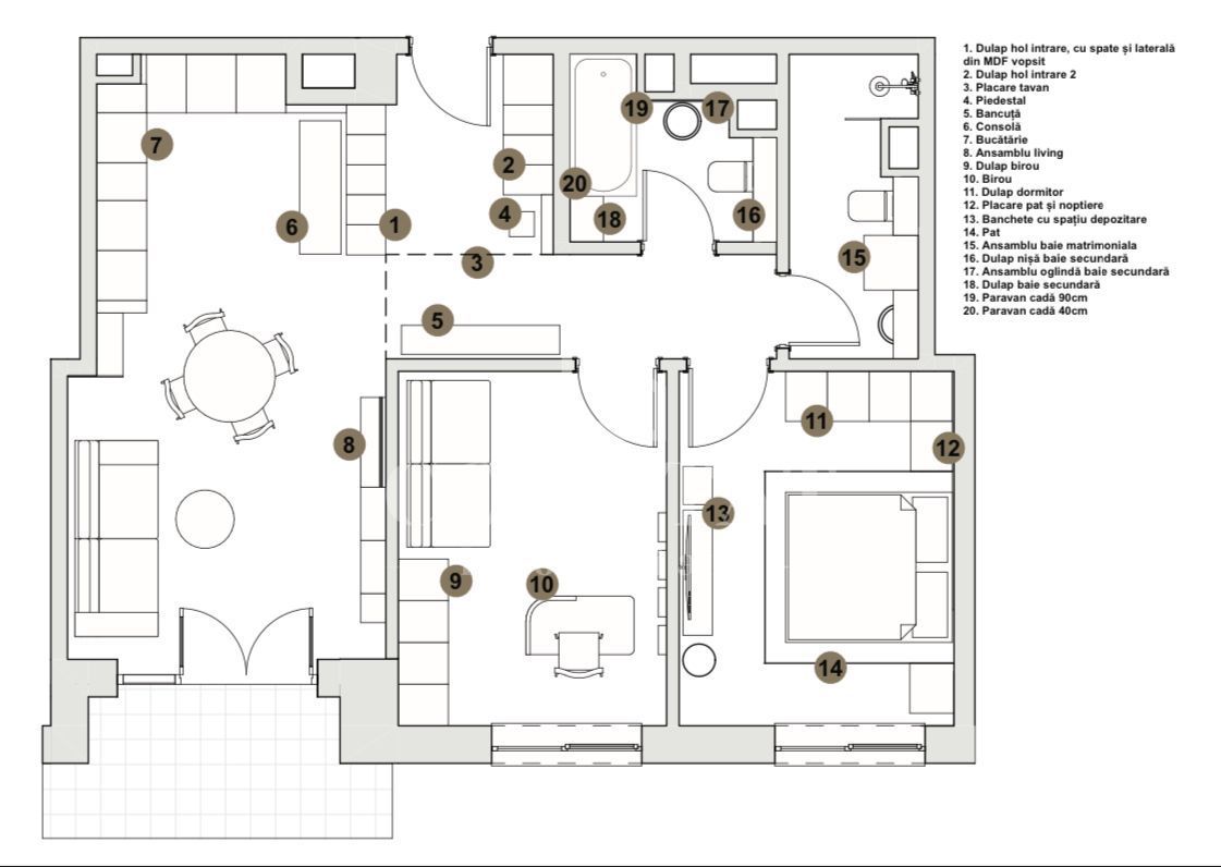 Apartament 3 camere de inchiriat | 73mp | Zona Liberty - Poză 17